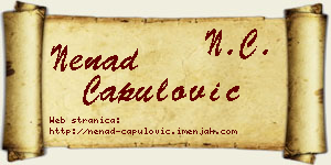 Nenad Capulović vizit kartica